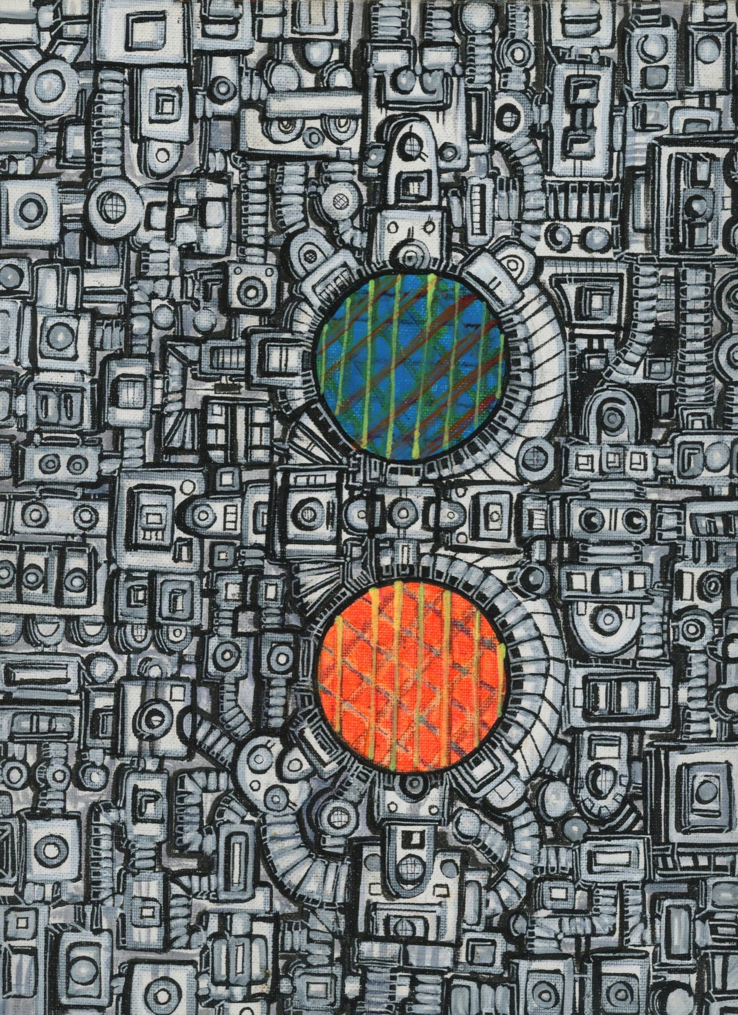 Giger Goggles R2 — psychedelic art print by Cory Austin Lowe