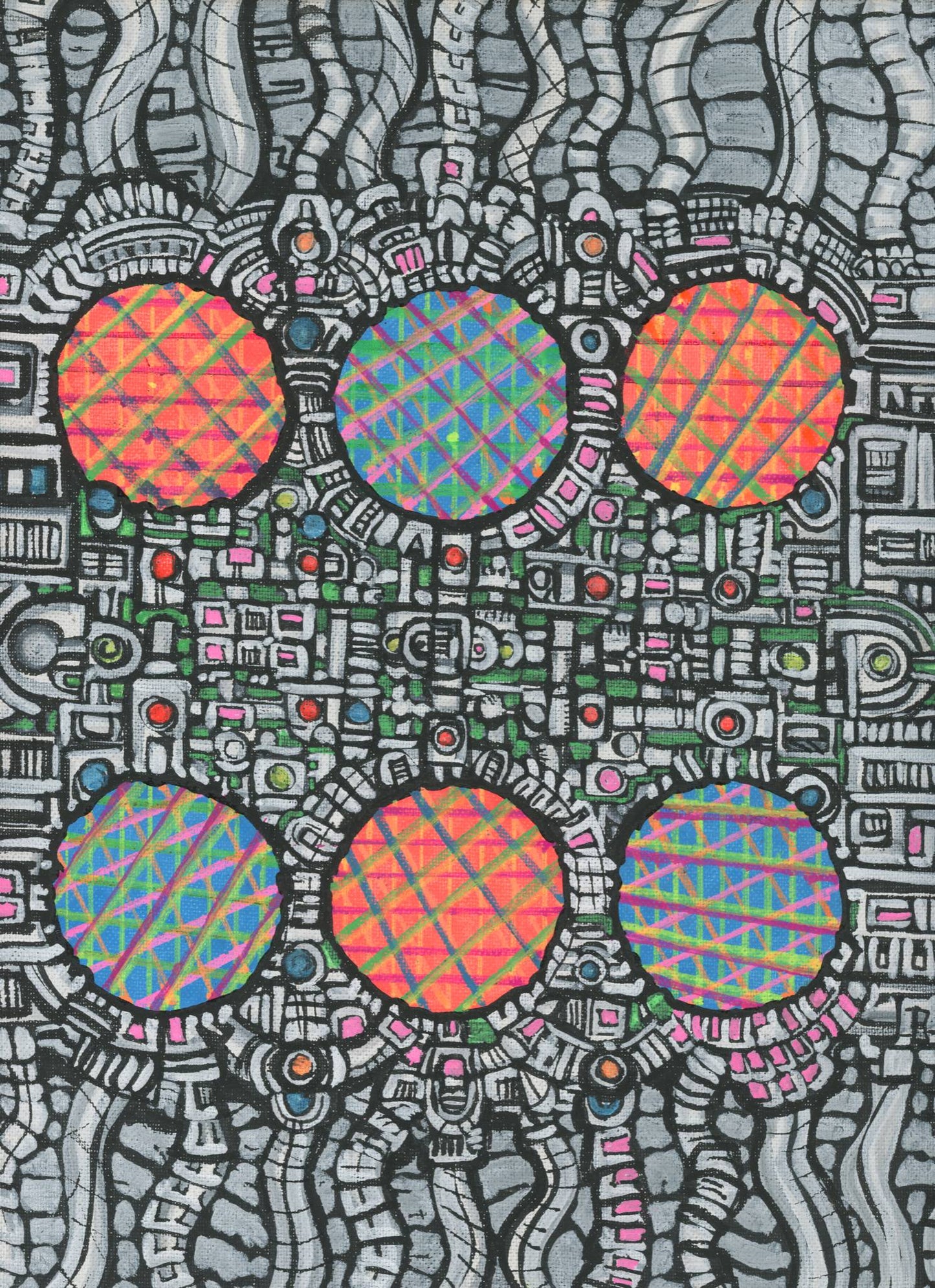 Giger Goggles Sies6 — psychedelic art print by Cory Austin Lowe