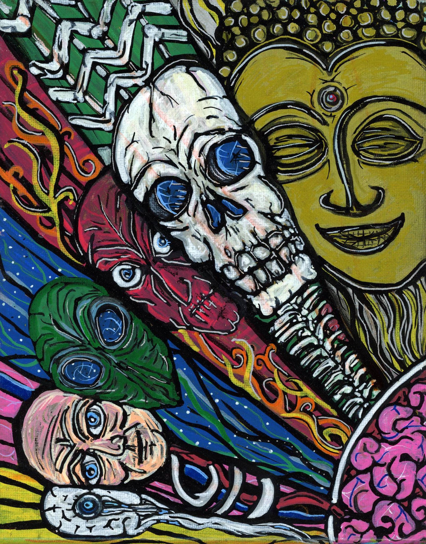 Multiple Selves — psychedelic art print by Cory Austin Lowe