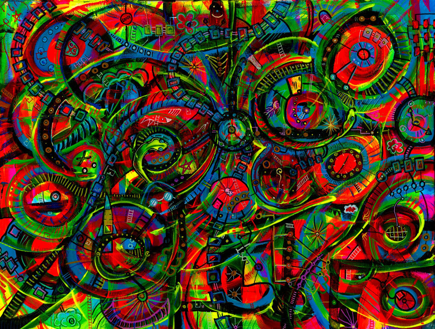 Spiral Out — psychedelic art print by Cory Austin Lowe
