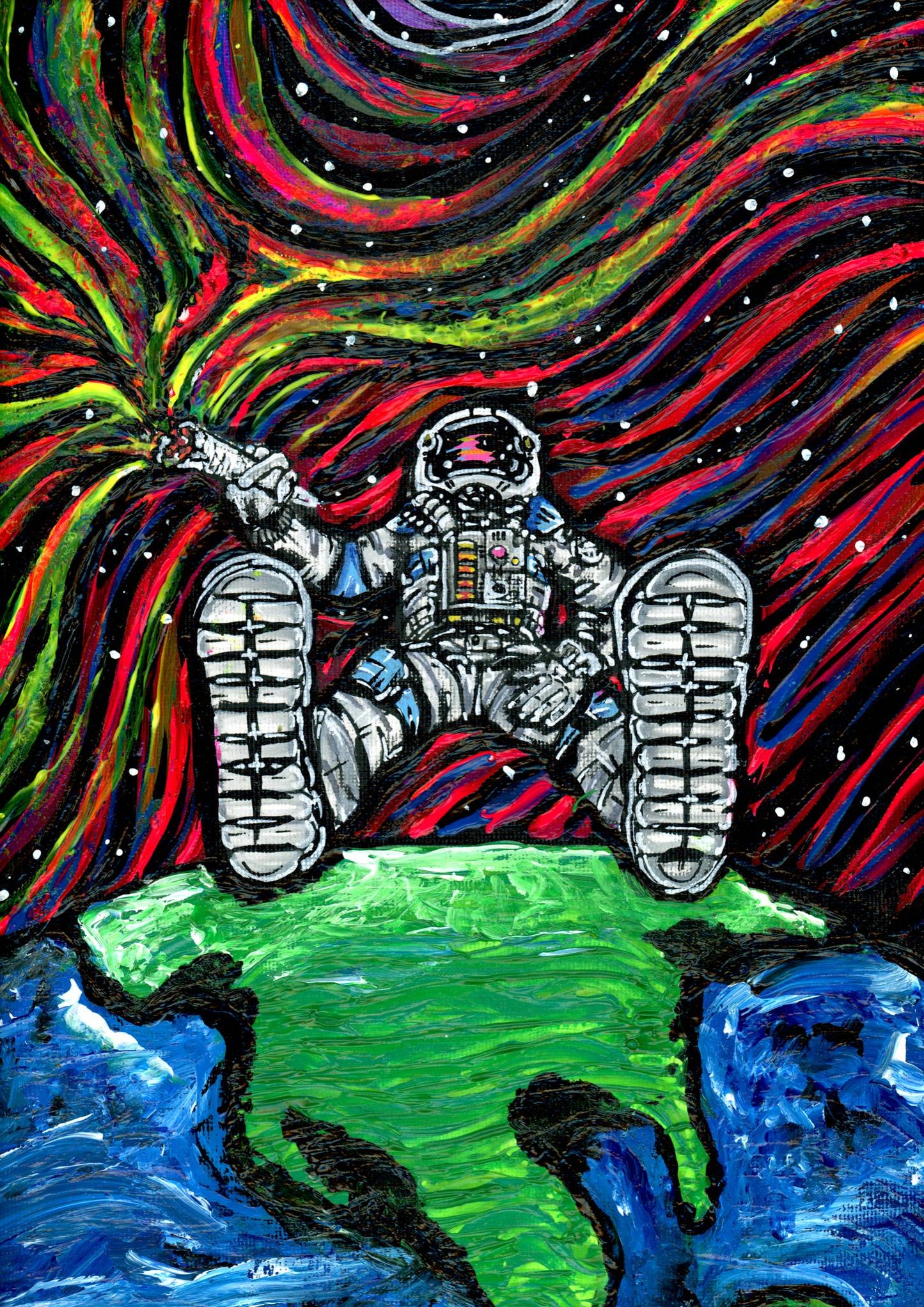 Astro Major Chong Billion — psychedelic art print by Cory Austin Lowe