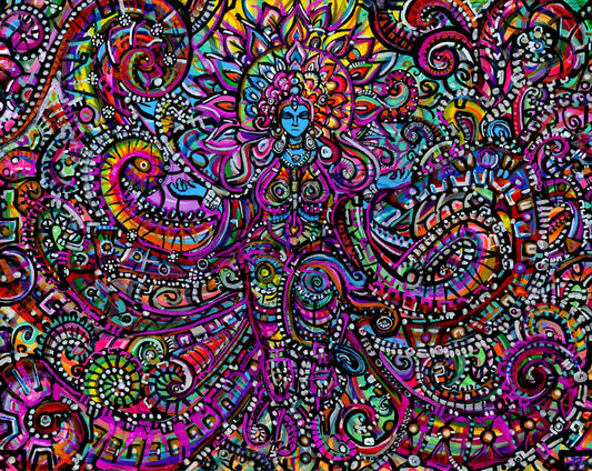 Go To Sleep — psychedelic art print by Cory Austin Lowe