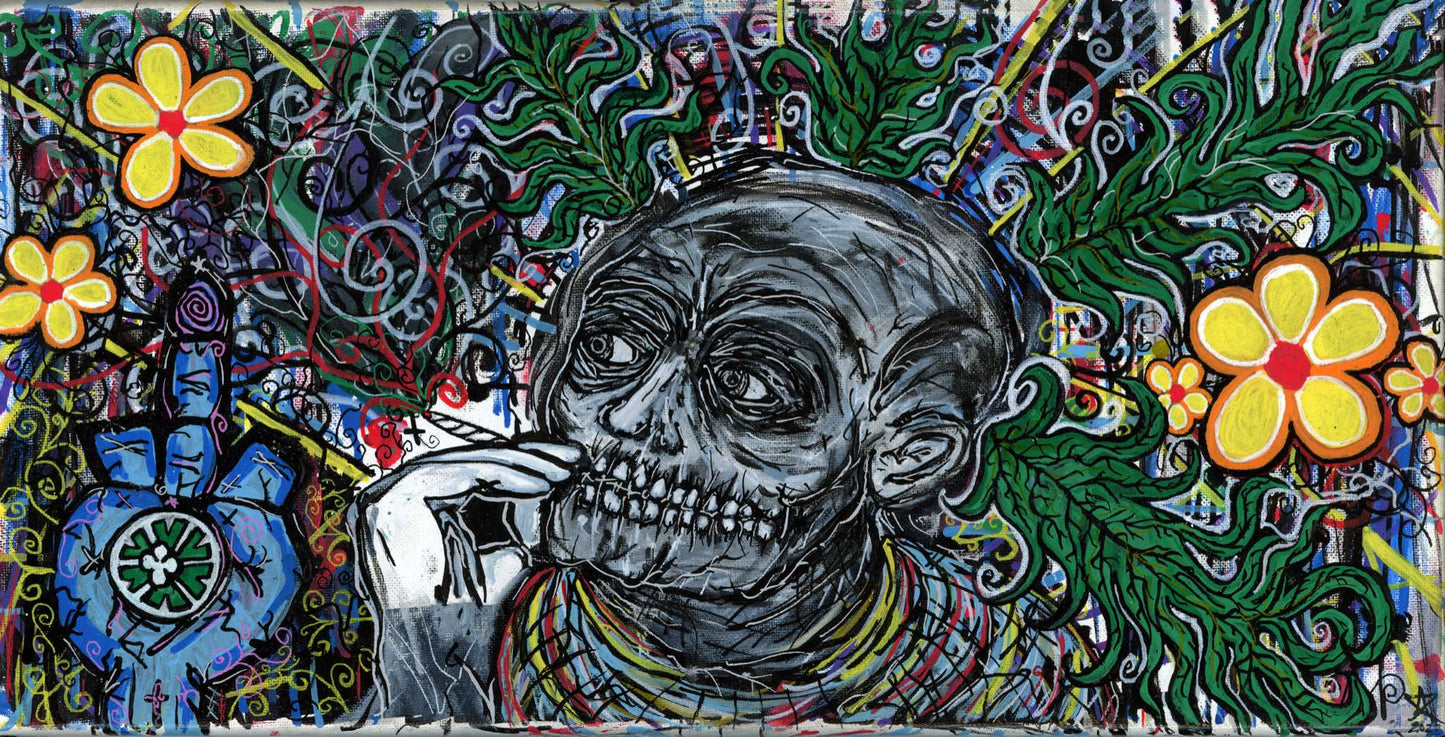 Hunter S. Thompson I — psychedelic art print by Cory Austin Lowe