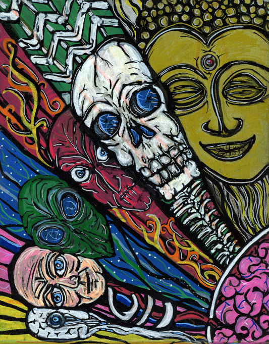 Multiple Selves — psychedelic art print by Cory Austin Lowe