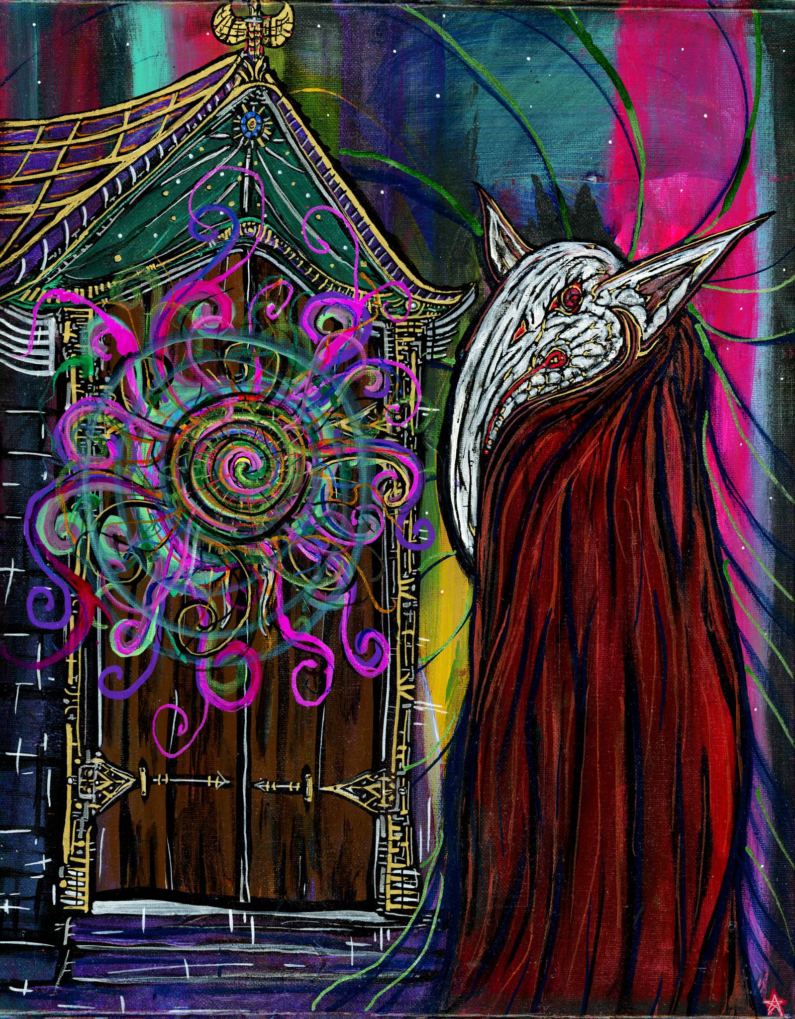 The Watcher — psychedelic art print by Cory Austin Lowe